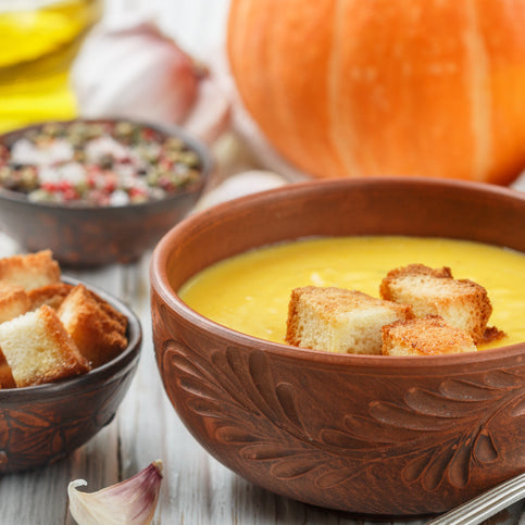Butternut squash and chicken soup